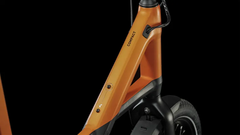 Cube Compact Hybrid 500 Bosch Electric Bike Black Orange-2